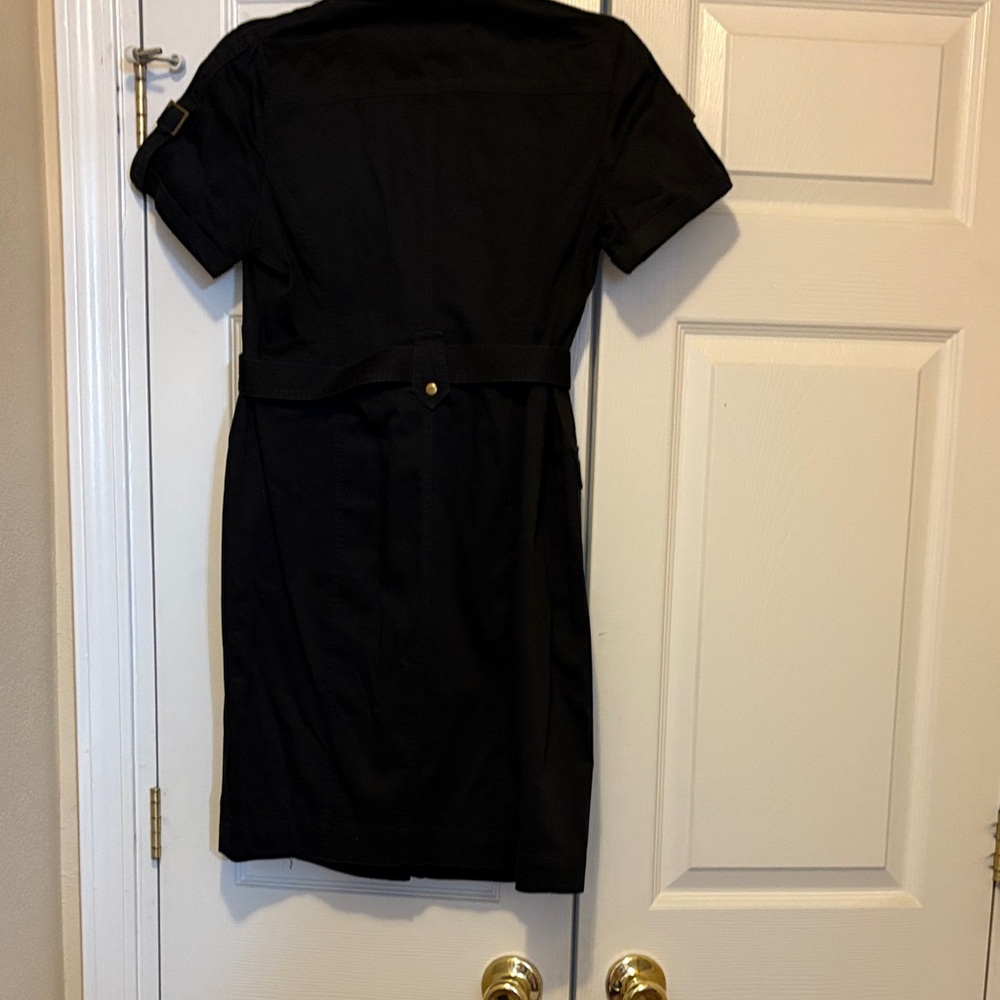 Calvin Klein Black Mini Dress with Gold Accents - Picture 4 of 4